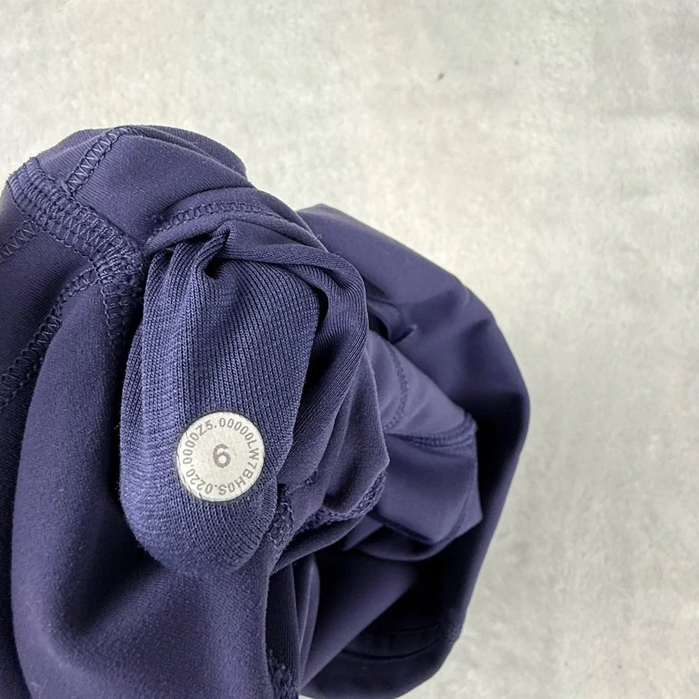 Lululemon High-Rise Short 8 Purple Yoga Biker Shorts Size 6